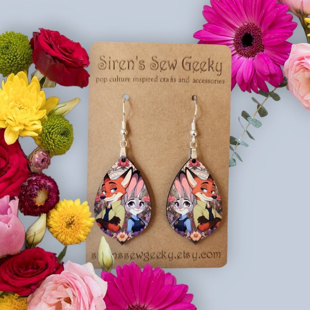 Zootopia Nick and Judy Earrings Disney